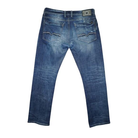 Buffalo David Bitton Men's Straight Leg Jeans – Medium, Distressed Look 34x29 - Picture 5 of 5